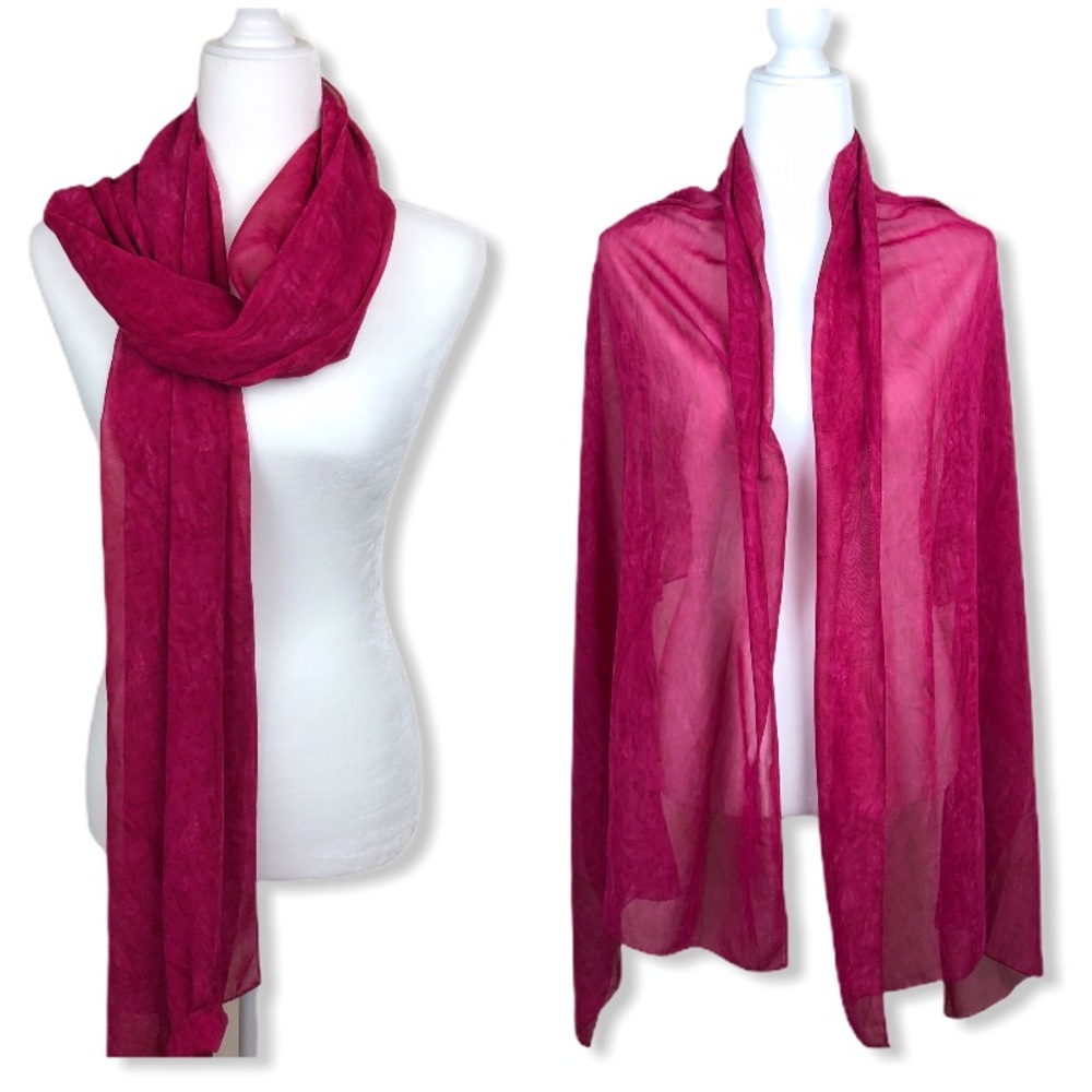 Oversized pink scarf